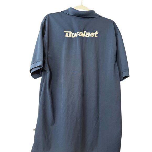 Duralast Blue Uniform Polo Shirt Top White Embroidered Size XL Extra Large - Picture 5 of 5